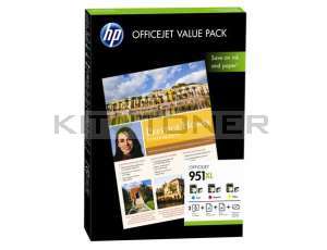 Pack cartouche 951XL - Pack de 3 cartouches encre HP CR712AE