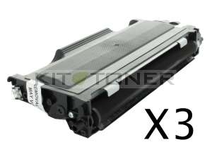 Brother TN2000 - Pack de 3 cartouches de toner compatibles