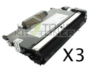 Brother TN2010 - Pack de 3 cartouches de toner compatibles