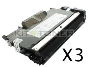 Brother TN2220 - Pack de 3 cartouches de toner compatibles