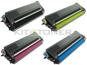 Brother TN325C, TN325Y, TN325M, TN325K - Pack de 4 toners compatibles 4 couleurs