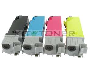 Dell 59310258 , 59310261, 59310260, 59310259 - Pack de 4 toners compatibles