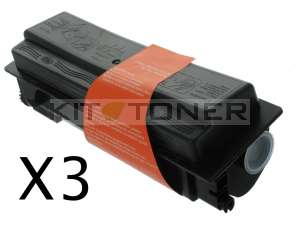 Epson S050437 - Pack de 3 cartouches de toner compatibles