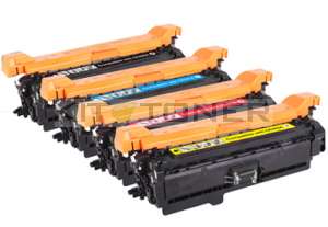HP CE400X, CE403A, CE402A, CE401A - Pack de 4 toners compatibles 4 couleurs 507A