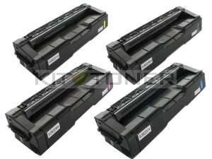 Ricoh 406052/53/54/55 220 – Pack de 4 cartouches toner compatibles