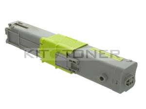 Oki 44973533 - Cartouche de toner jaune compatible