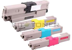 Oki 44469803, 44469706, 44469705, 44469704 - Pack de 4 toners compatibles 4 couleurs