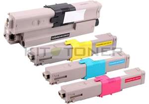 Oki 44469803, 44469706, 44469705, 44469704 - Pack de 4 toners compatibles 4 couleurs