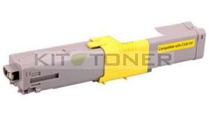 Oki 44469704 - Cartouche de toner compatible jaune