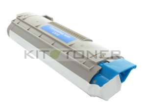 Oki 44315307 - Cartouche de toner cyan compatible