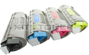 Oki 44315305, 44315306, 44315307, 44315308 - Pack de 4 toners compatibles 4 couleurs