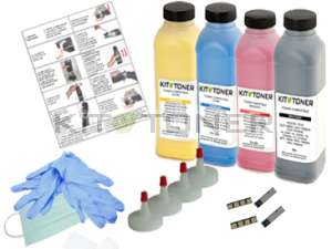 Dell 59310494 , 59310496 , 59310495 , 59310493  - Kit de recharge toner compatible 4 Couleurs