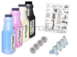 Konica 1710517008, 1710517006, 1710517007, 1710517005 - Kit de recharge toner compatible 4 couleurs