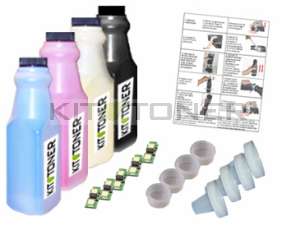 Konica 1710589004, 1710589006, 1710589005, 1710589007 - Kit de recharge toner compatible 4 couleurs