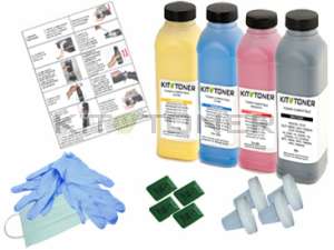 Oki 44250723, 44250721, 44250722, 44250724 - Kit de recharge toner compatible 4 couleurs