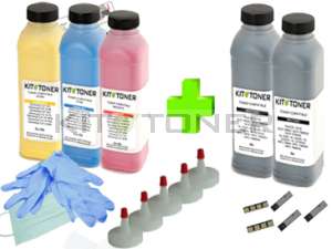 Samsung CLTP4072C - Pack de 5 kits de recharge toner compatibles