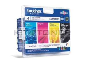 Brother LC1100HYVALBP - Pack de 4 cartouches d'encre LC1100HYVALBP