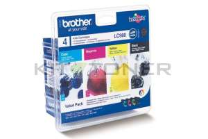 Brother LC980VALBP - Pack de 4 cartouches d'encre LC980VALBP