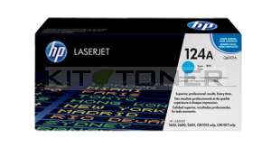 HP Q6001A - Cartouche de toner cyan de marque 124A