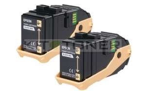 Epson S050609 - Pack de 2 cartouches de toner noir d'origine