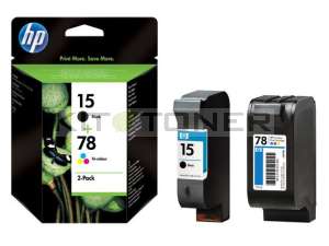 HP SA310A - Pack de 2 cartouches encre HP 15 + 78