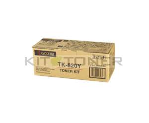 Kyocera TK820Y - Cartouche de toner jaune original