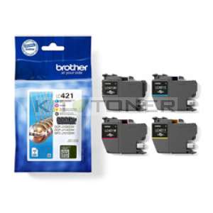 Brother LC421 - Pack de 4 cartouches d'encre d'origine LC421