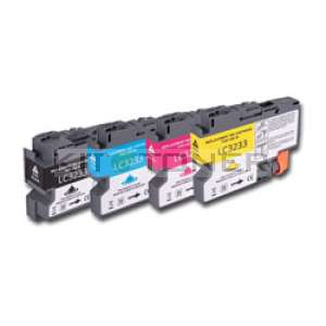 BROTHER LC3233 - Pack de 4 cartouches d'encre compatibles BROTHER LC3233