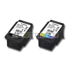 Canon PG575, CL576 - Pack de 2 cartouches d'encre noir et couleurs