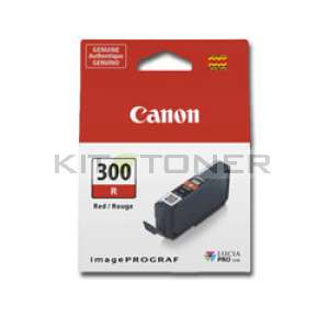 Canon PFI 300R - Cartouche encre origine rouge