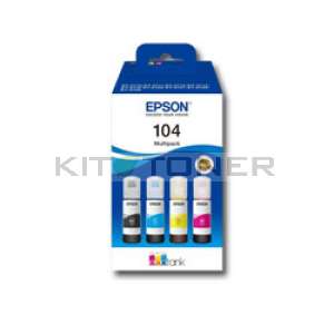 Epson 104 - Pack Recharge d'encre noire et couleurs