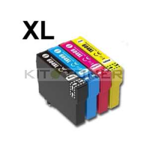 Epson 604XL - Pack 4 cartouches d'encres compatibles