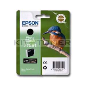 Epson T1591 - Cartouche d'encre Epson Noir Photo T1591 