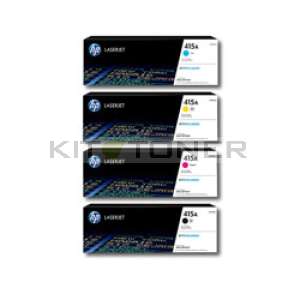 HP 415A - Pack Cartouches toner couleurs et noir