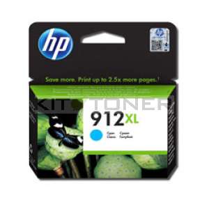 HP 912XL - Cartouche d'encre cyan origine HP 912XL