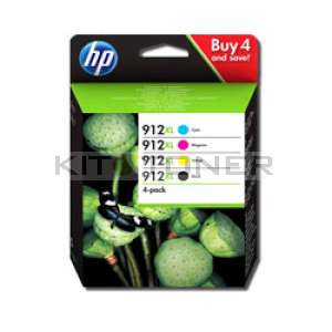 HP 912XL - Pack Cartouches d'encre origine HP 912XL