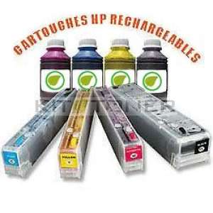 HP 973 - Pack de 4 cartouches rechargeables compatibles