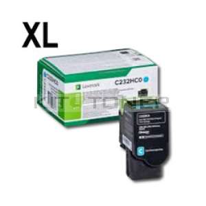 Lexmark C232HC - Cartouche de toner cyan C232HC 