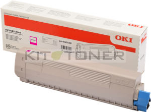 Cartouche de toner magenta d'origine Oki 46471102 pour imprimante OKI C843DN