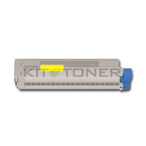 Oki 45862837 - Cartouche toner compatible jaune