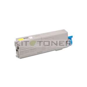 Oki 46490605 - Cartouche de toner compatible jaune