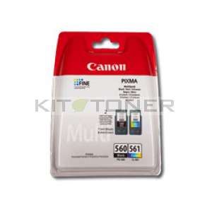 Canon PG560 / CL561 - Multipack encre origine couleurs et noir 3713C006 