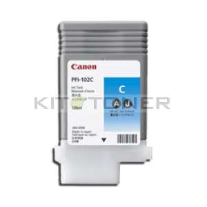 Canon PFI 102C - Cartouche encre origine cyan PFI 102C