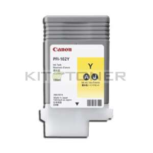 Canon PFI 102Y - Cartouche encre origine jaune PFI 102Y