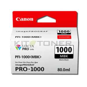 Canon PFI1000MBK - Cartouche d'encre noire mat Canon PFI1000MBK