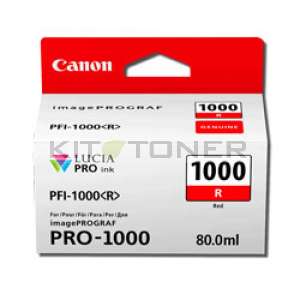 Canon PFI1000R - Cartouche d'encre rouge Canon PFI1000R