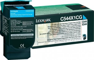 Lexmark 0C544X1CG - Cartouche toner cyan d'origine xxl
