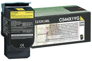 Lexmark 0C544X1YG - Cartouche toner jaune d'origine xxl