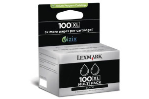 Lexmark 14N0848 - Pack de 2 cartouches d'encre noire de marque
