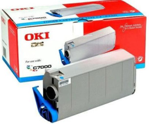 Oki 41963007 - Cartouche de toner cyan d'origine